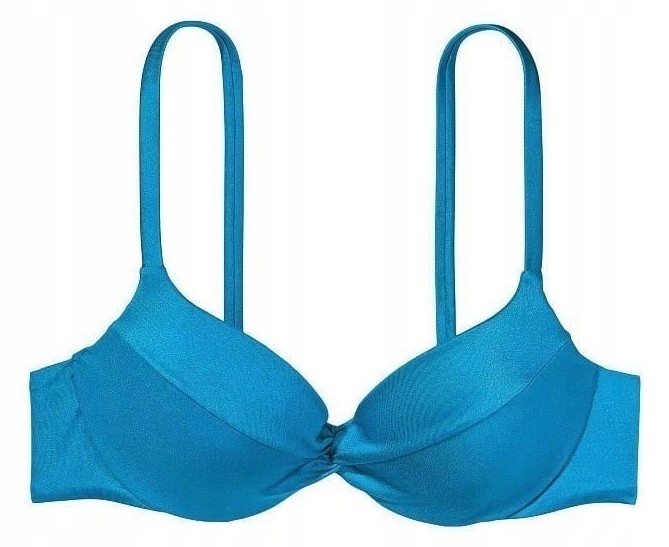 Koupací hora s uzlem Victoria's Secret push-up modrá 70B (32B)