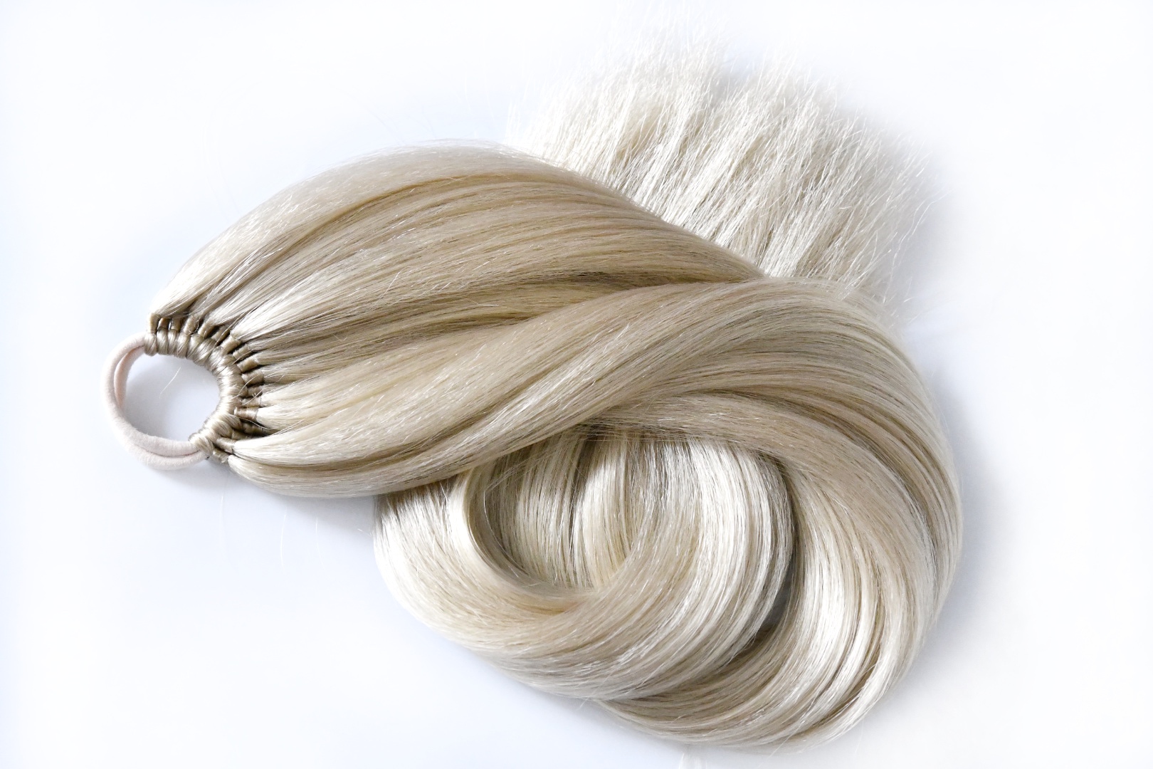 Culík na gumičce, prodloužení culíku Světlá blond 2 L 120g