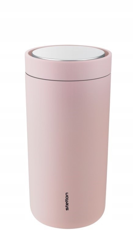 Termohrnek, světle růžový, To Go Click 0,4L Stelton