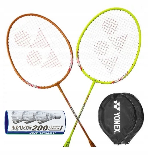 Zestaw do badmintona 2 rakiet Yonex GR-360 3 lotki Yonex