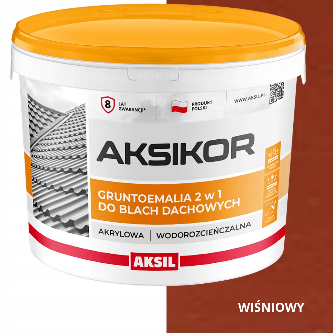 Aksikor Barva Na Střechu 2V1 Třešňová 3009 Vodní 10L