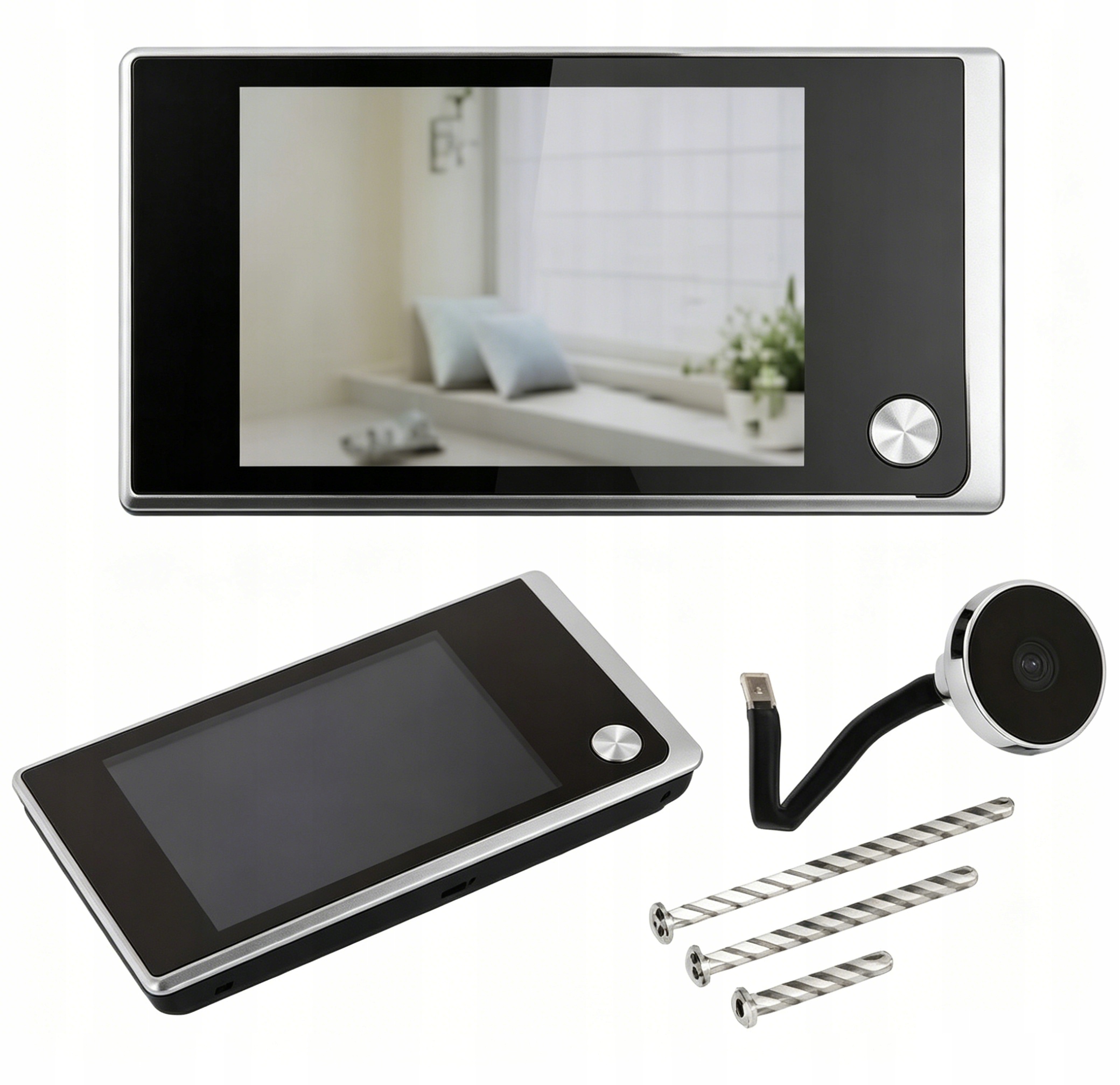 Kukátko S Kamerou A Detektorem LCD 120° 3,5" Širokoúhlý