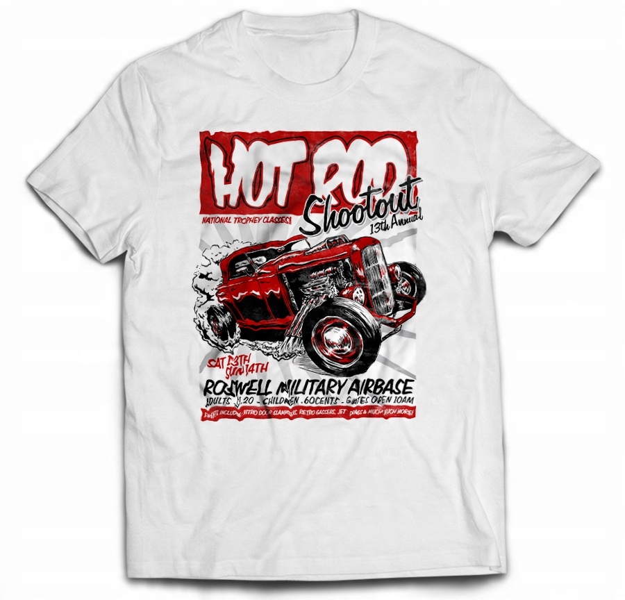 

Tshirt Motoryzacja Samochód Retro Klasyczny XL