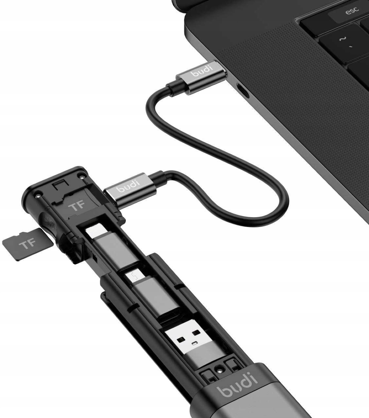 BUDI ZESTAW ADAPTERÓW TYP C/LIGHTNING/MICRO USB Marka SUPERO