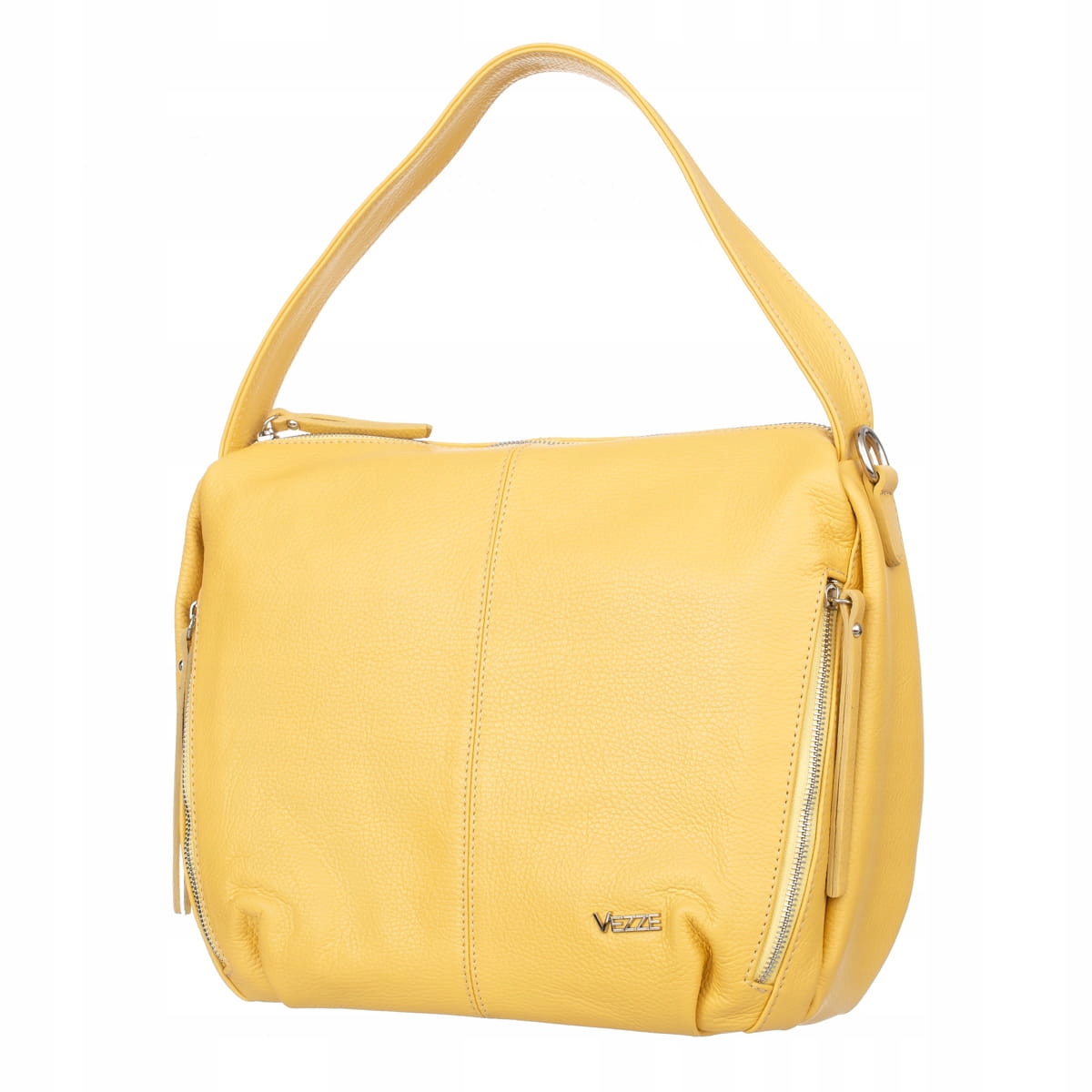 Torebka Skórzana Vezze Conta Żółta Stan opakowania oryginalne