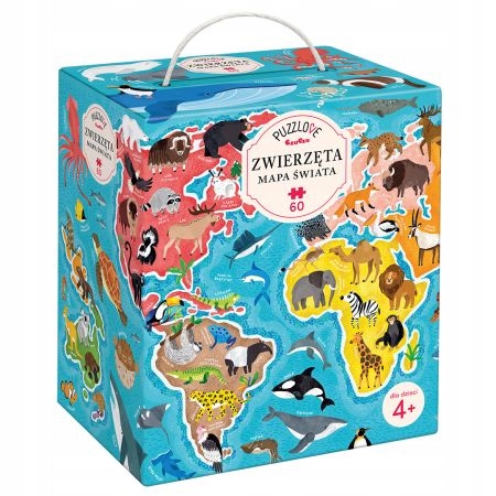 

Puzzle 60 el. Puzzlove CzuCzu Zwierzęta Mapa