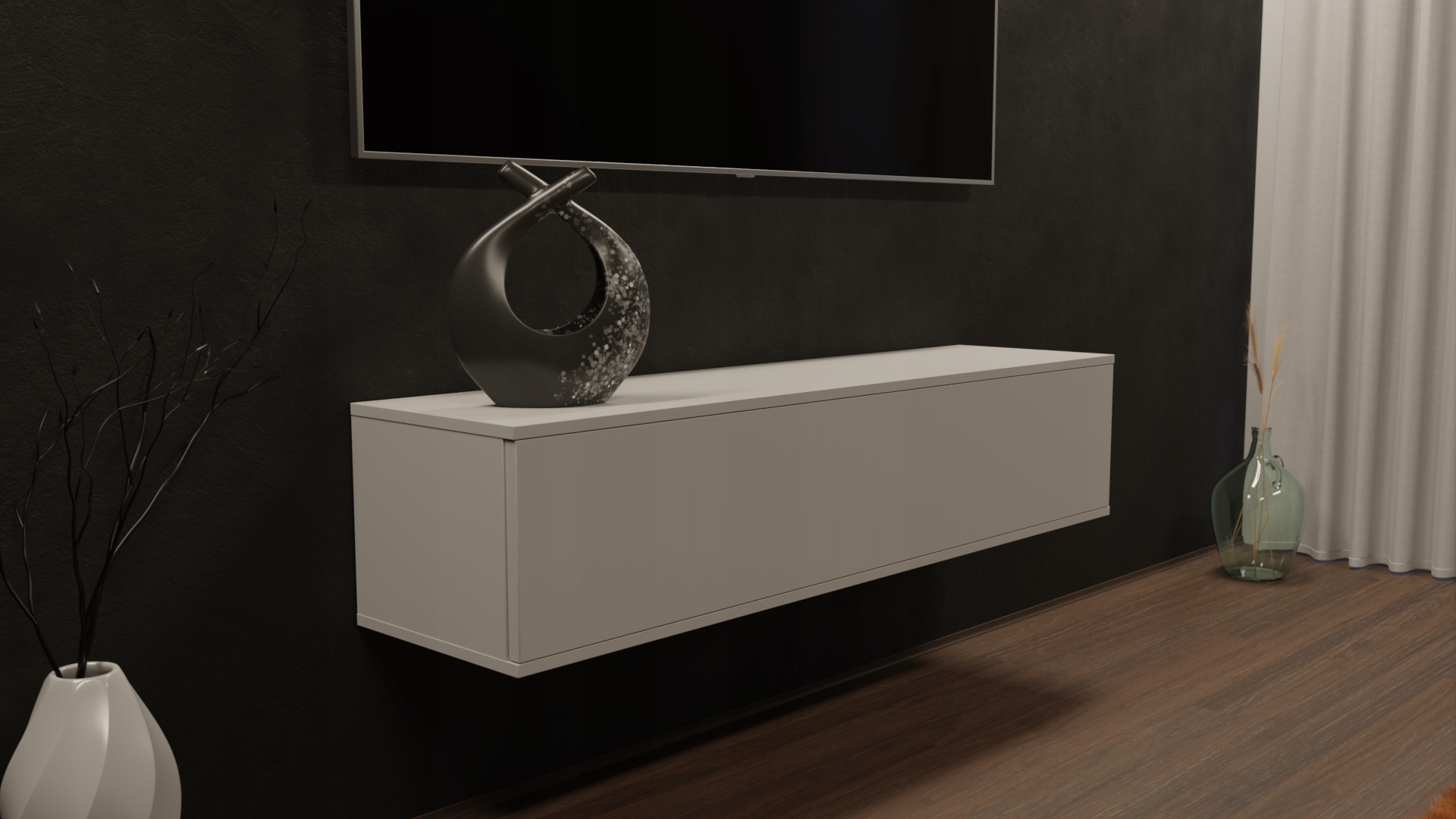 Konsola szafka biały mat 95x30x35-wysyłka w całości Liczba szuflad brak