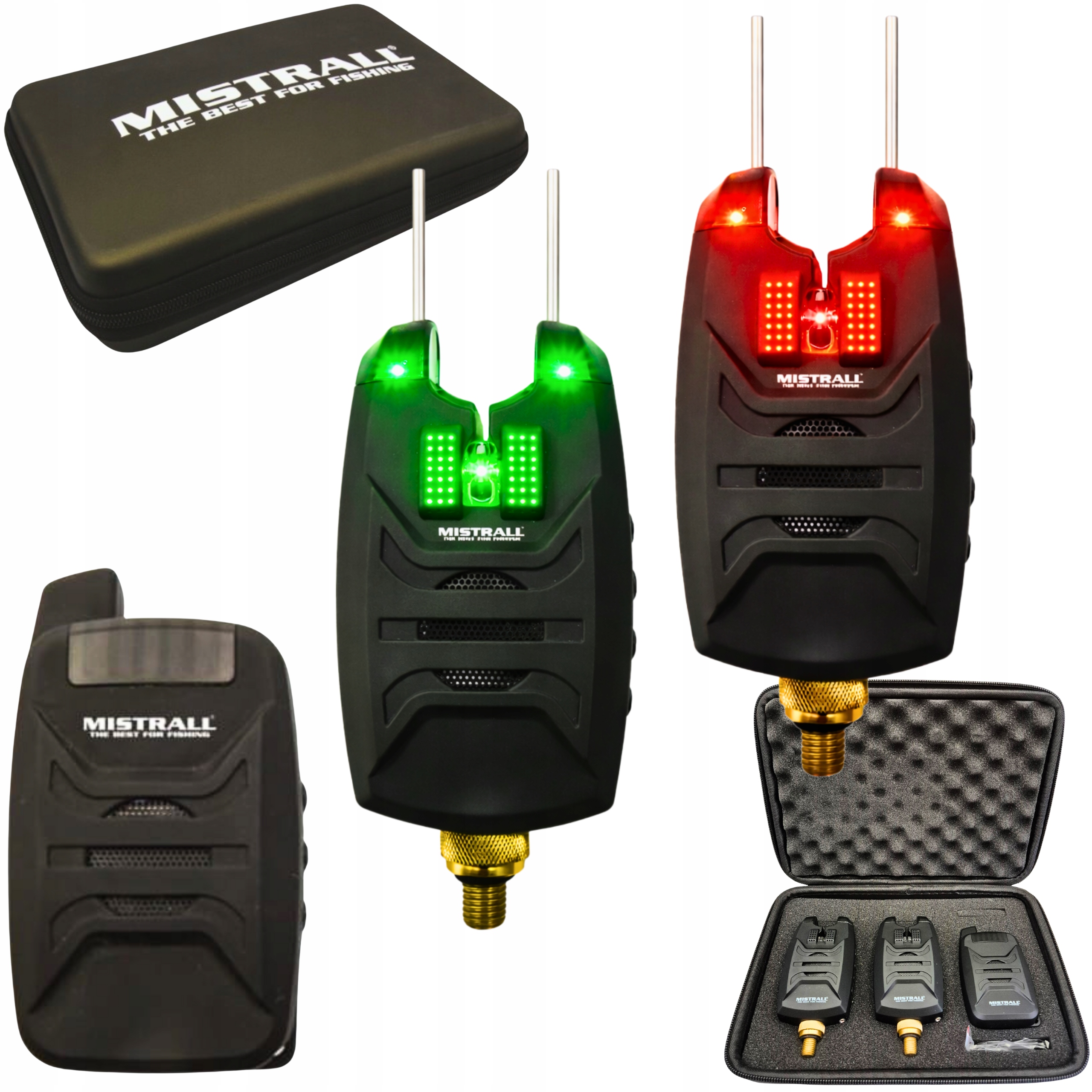 Zestaw Sygnalizatorów Brań 2+1 z Centralką Mistrall Prs