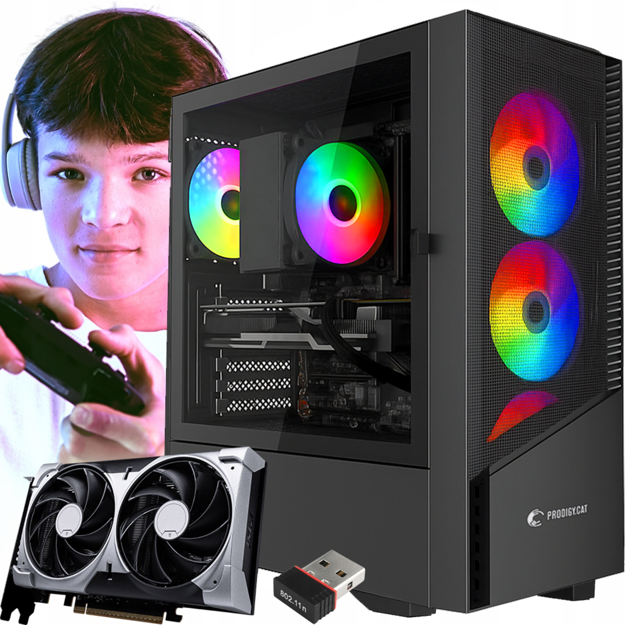 Počítač Rtx 3050 GeForce Amd Ryzen 5 32GB Ram 1TB Ssd Windows 11