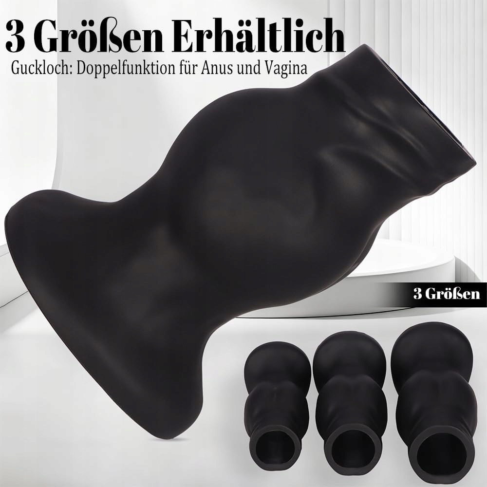 HOHL Analny Expander Plug XXL Spekulum Tunel Masaż Prostaty SM Czerwony — miniatura 4