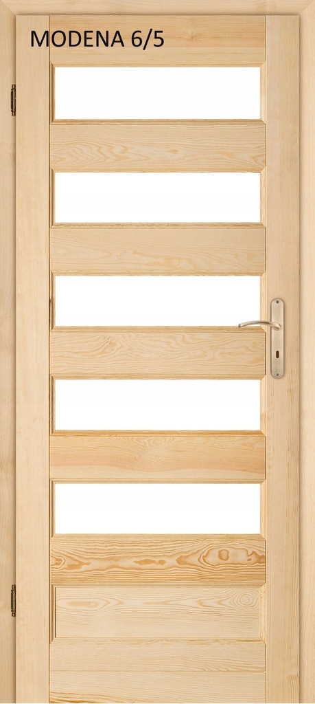 Drzwi pokojowe sosnowe drewniane MODENA 80 L P