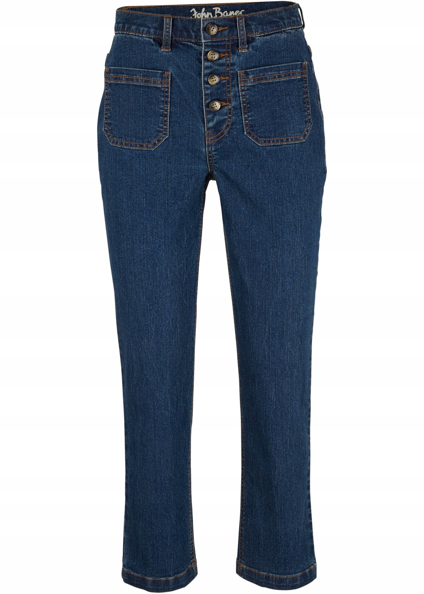 

(41/1599) Bpc Spodnie Jeansy 7/8 r.46 pas 88 cm