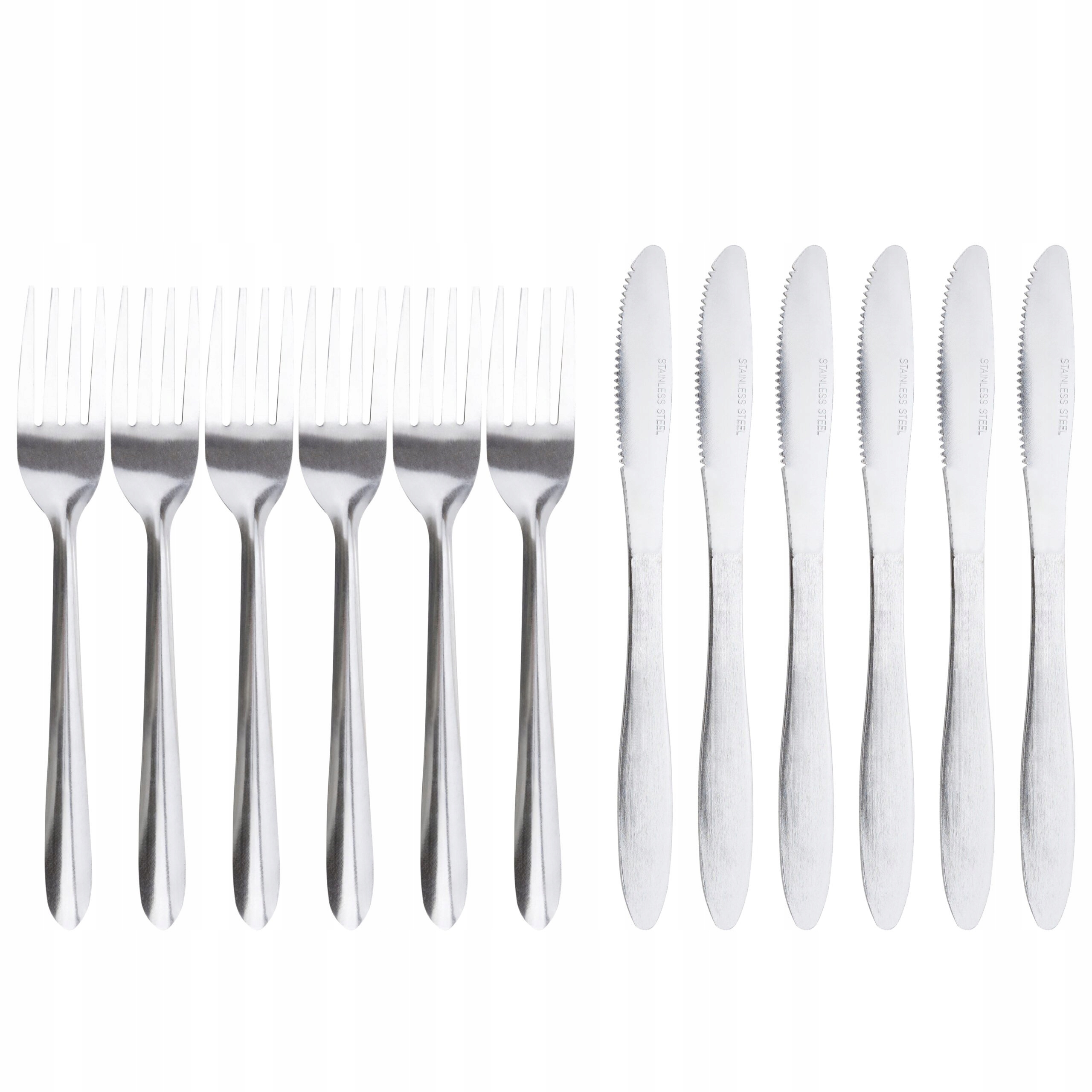 SZTUĆCE STOŁOWE KOMPLET SZTUĆCÓW NÓŻ WIDELEC NOŻE WIDELCE 12EL Linia 1