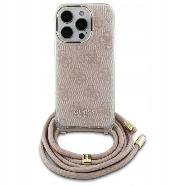 Guess GUHCP16SHC4SEP iPhone 16 6.1" różowy/pink hardcase Crossbody Cor