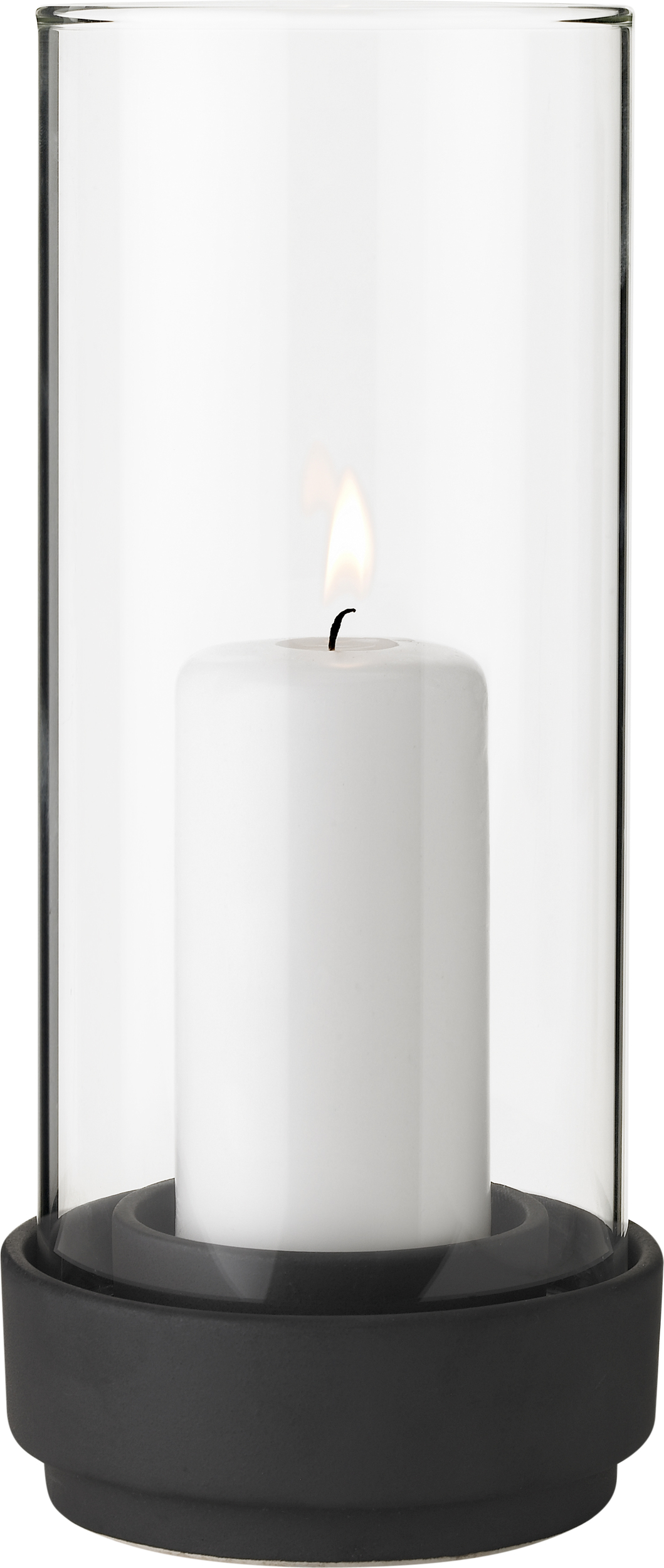 Stelton Hurricane Lampion svícen 24,5 cm Černý