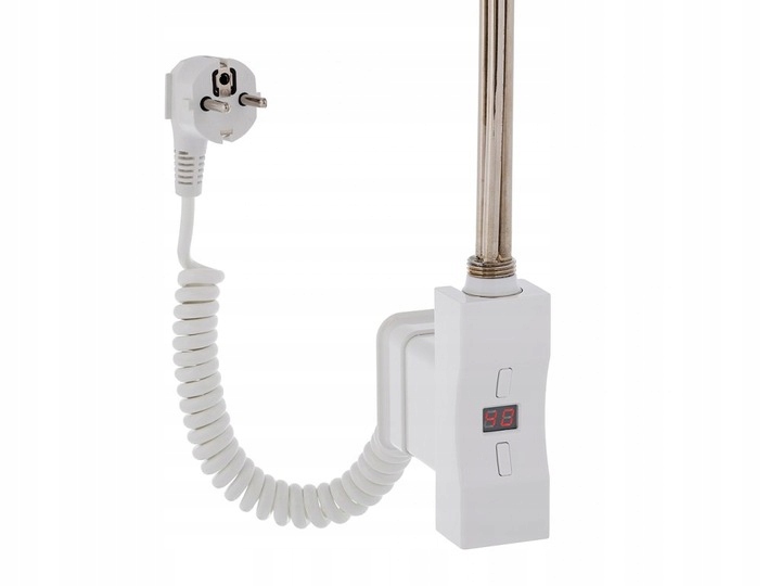 Grzałka H+E 600W Grzejnik elektryczny suszarka biały