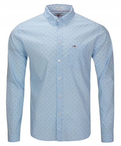 

Tommy Jeans koszula męska niebieska z wzorkiem L