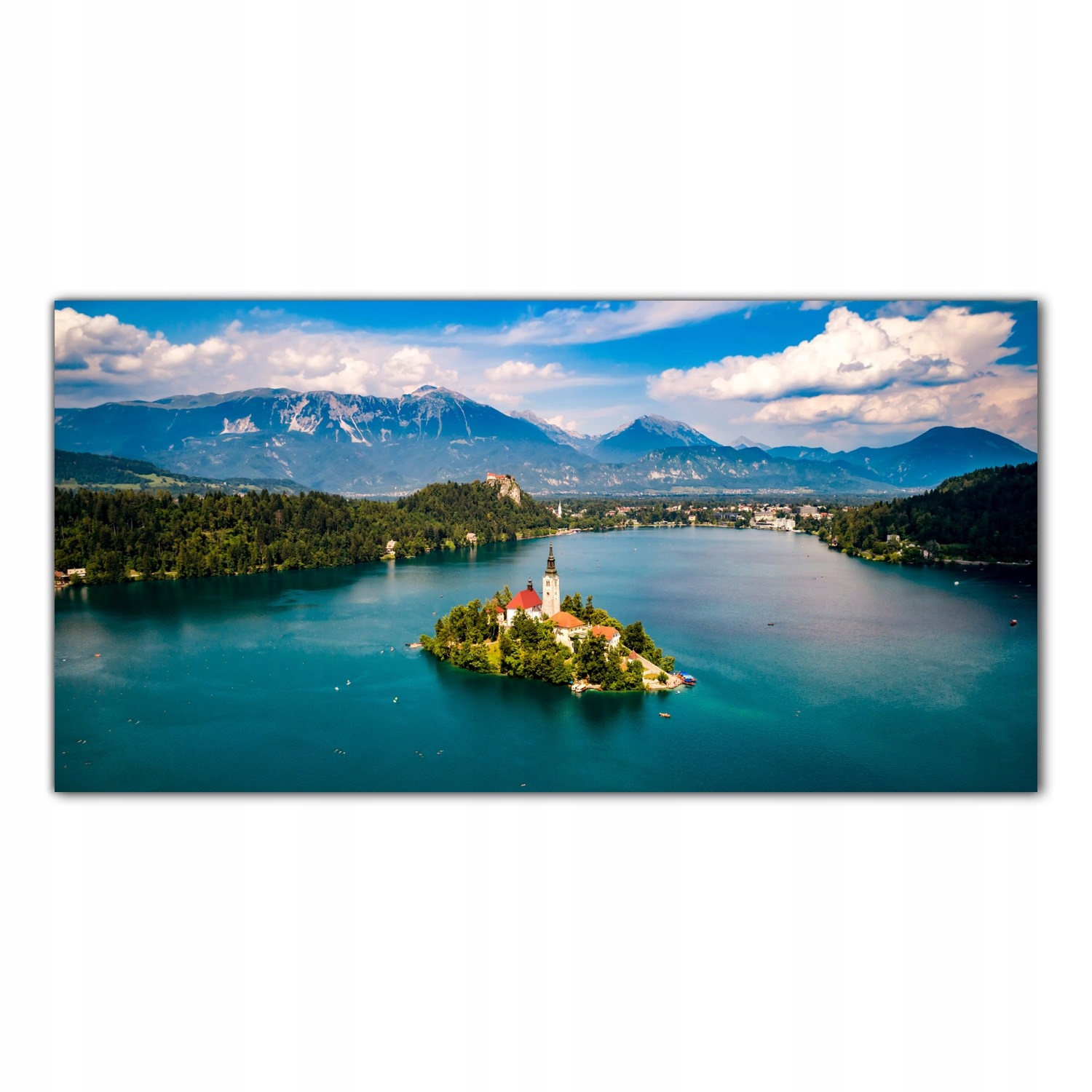 

Obraz na szkle Foto Kościół Wyspa Krajobraz 140x70