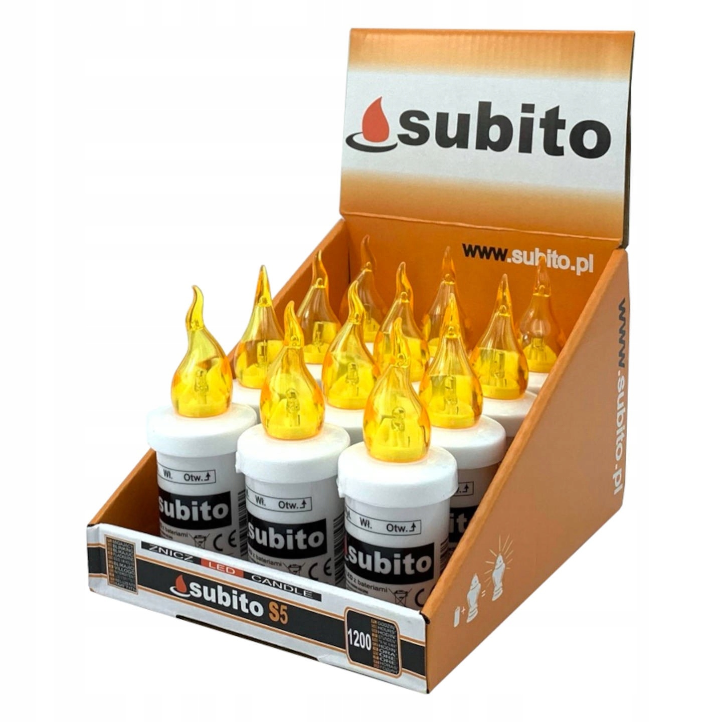 

Wkłady Subito S5 12szt. żółte
