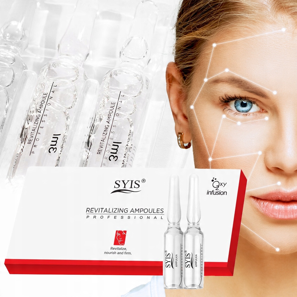 

Syis ampułki serum rewitalizujące do twarzy 10x3ml