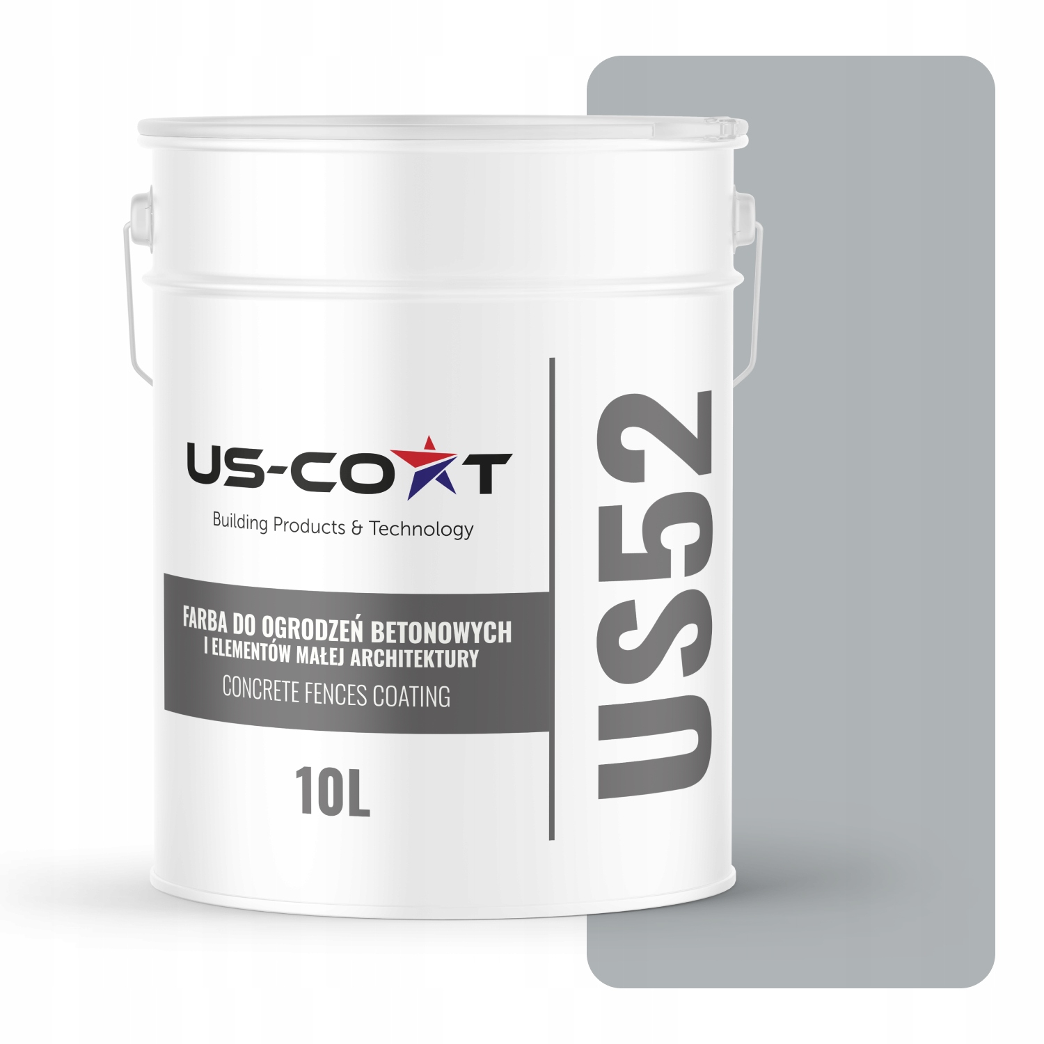 Farba Na Maľovanie Betónových Plotov Svetlosivá S Modrou F253 10L