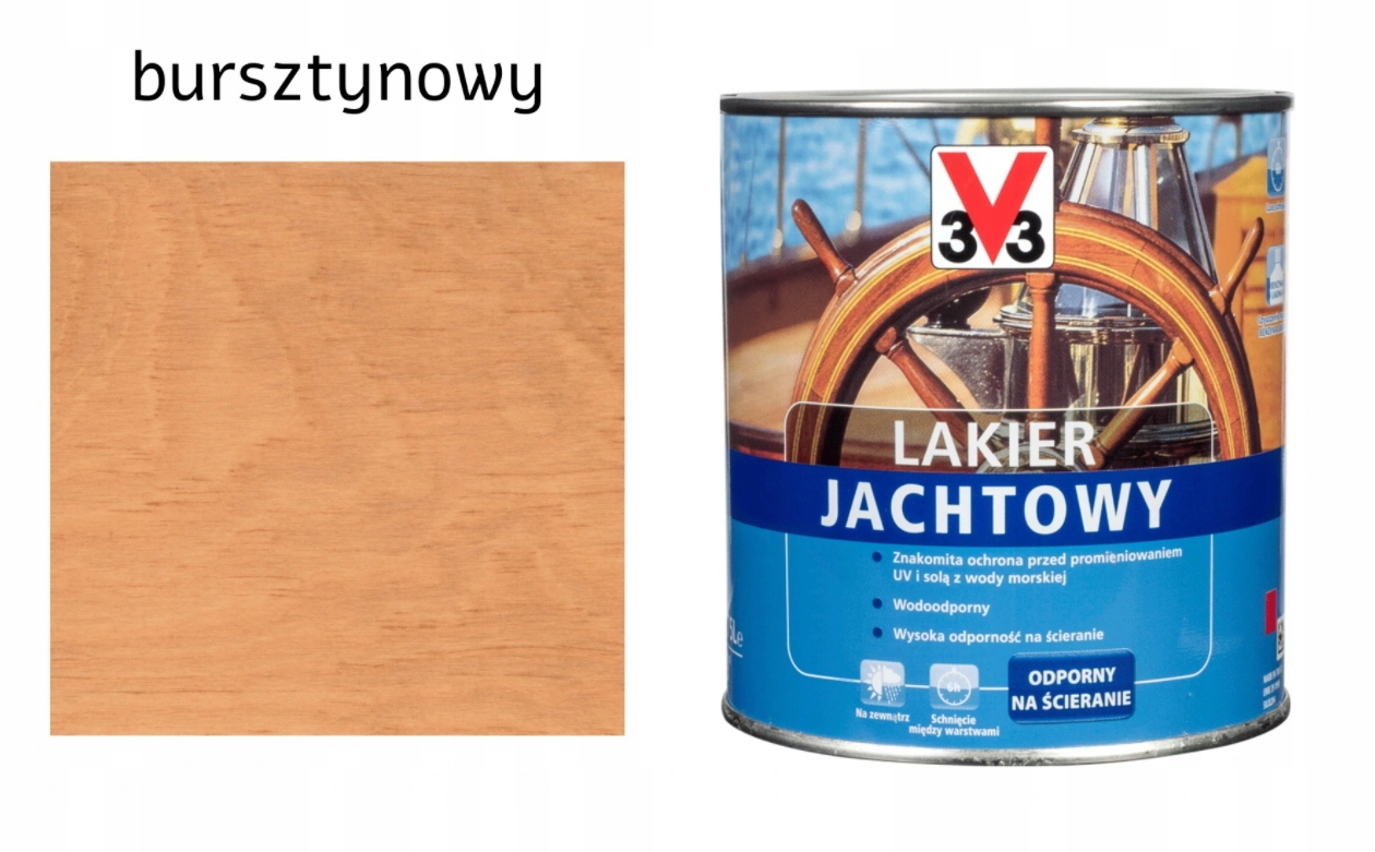 

V33 Lakier Do Drewna Jachtowy Bursztynowy 0,75 L