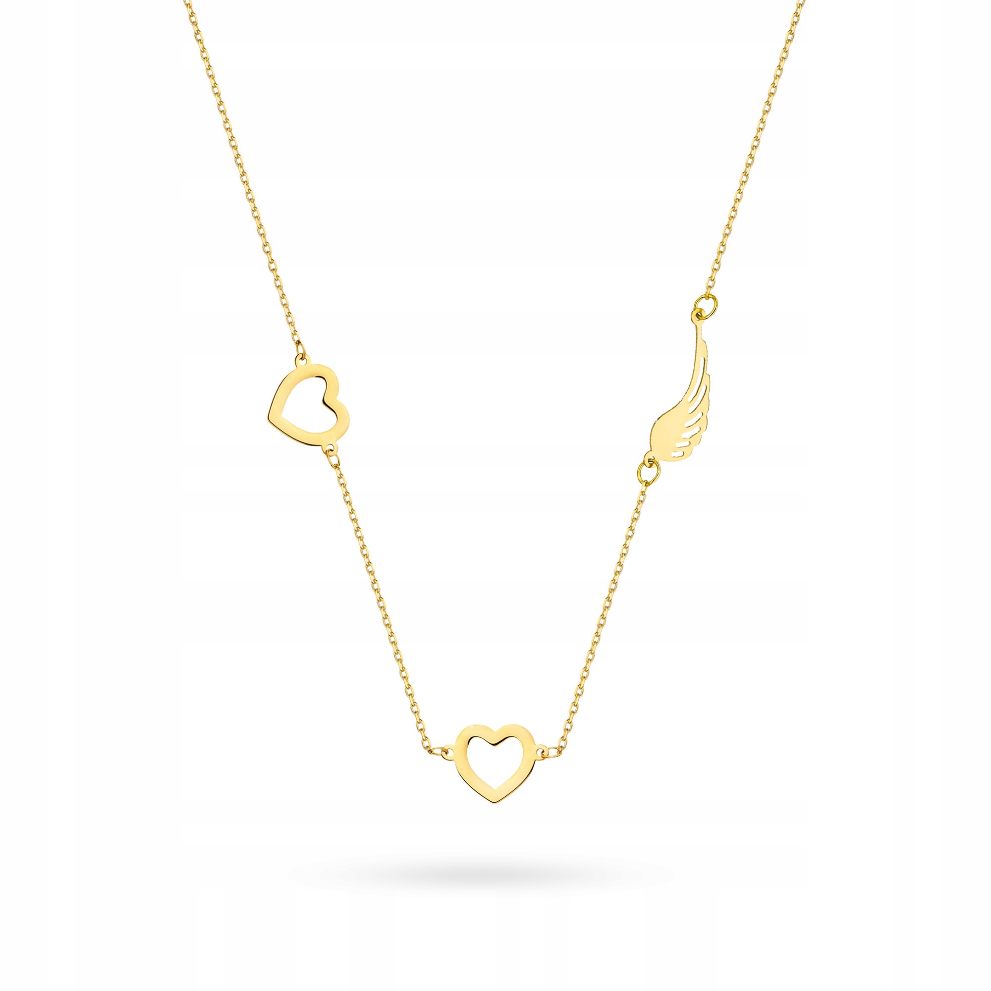 Zlatý Náhrdelník 585 Celebrita Srdce Křídlo