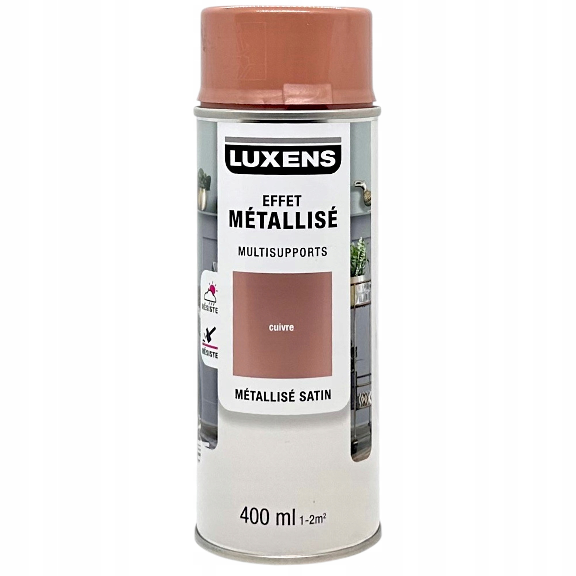 Luxens Lakier Metaliczny Miedziany Róż Metalik Spray 400ML