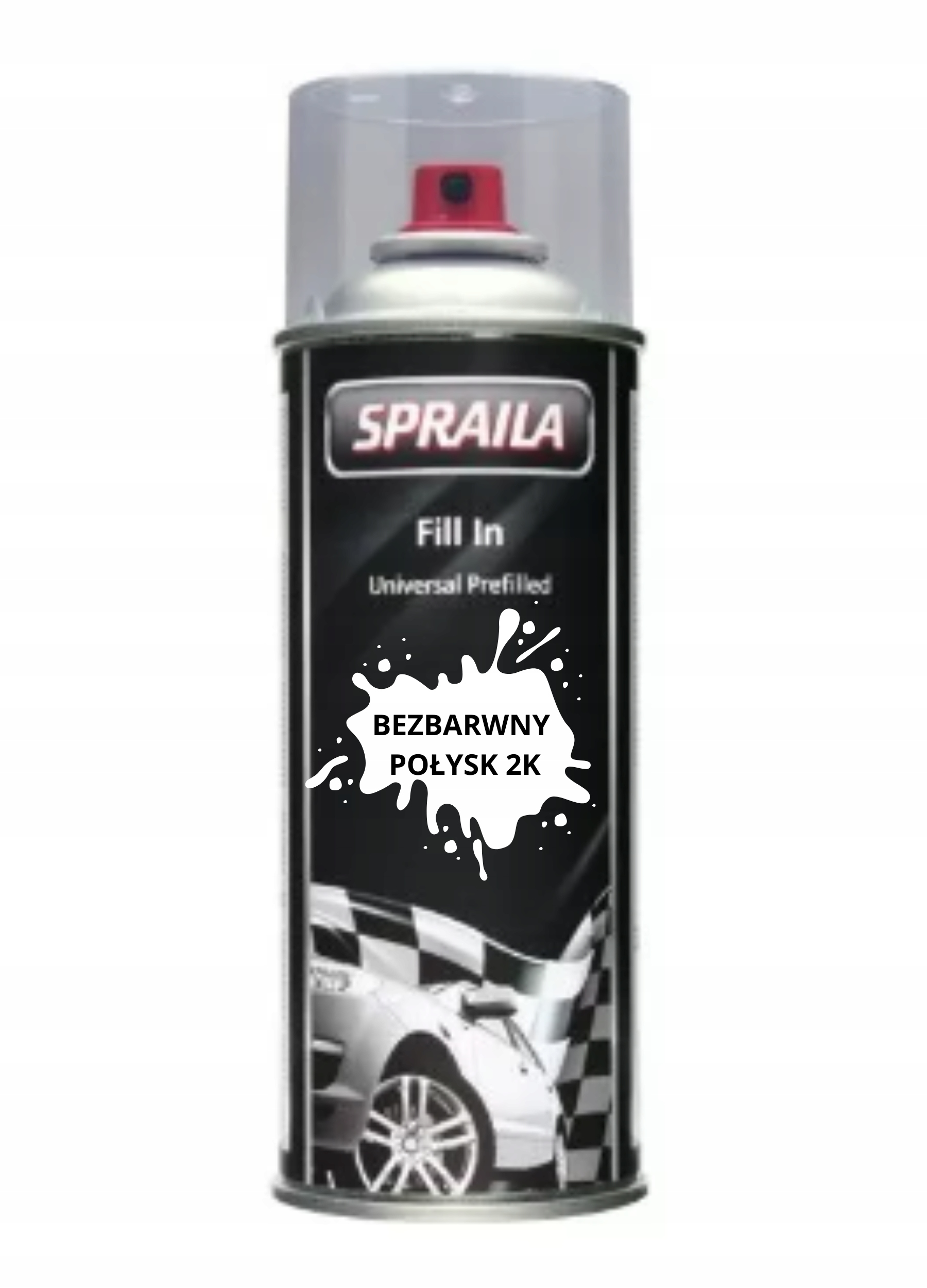 Lakier Bezbarwny Połysk Z Utwardzaczem 2K Klar Spray 400 ML