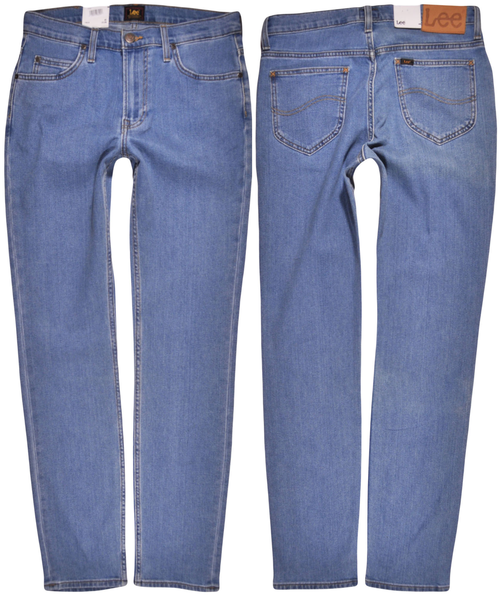 Lee kalhoty Tapered modré Regular jeans Rider W30 L32