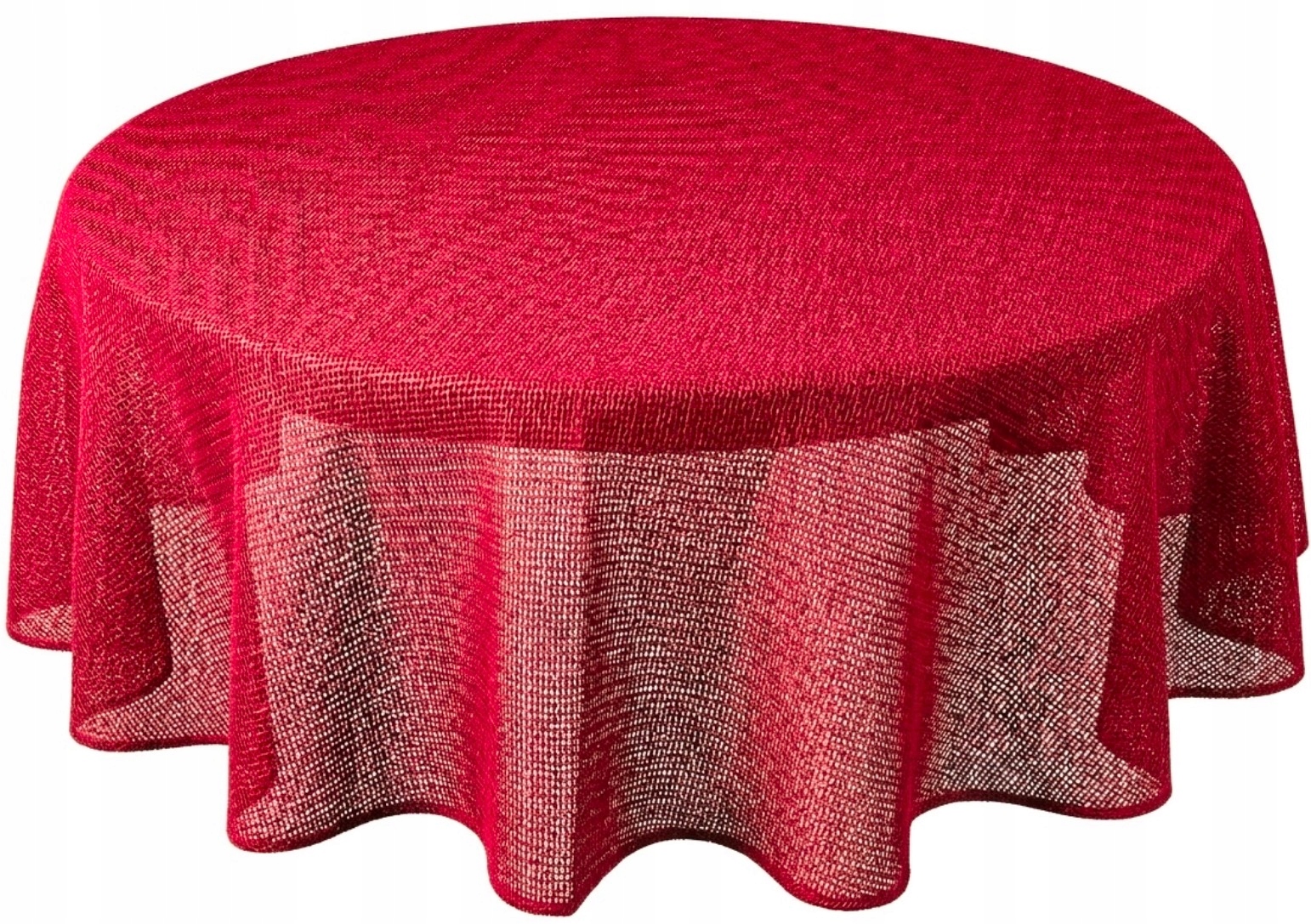 Obrus Ogrodowy Piankowy Pianka Okrągły Koło 160cm czerwony Na Taras Oldman