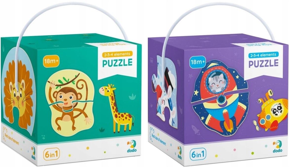 

Dodo Puzzle 2x6w1 Zwierzęta / Transport