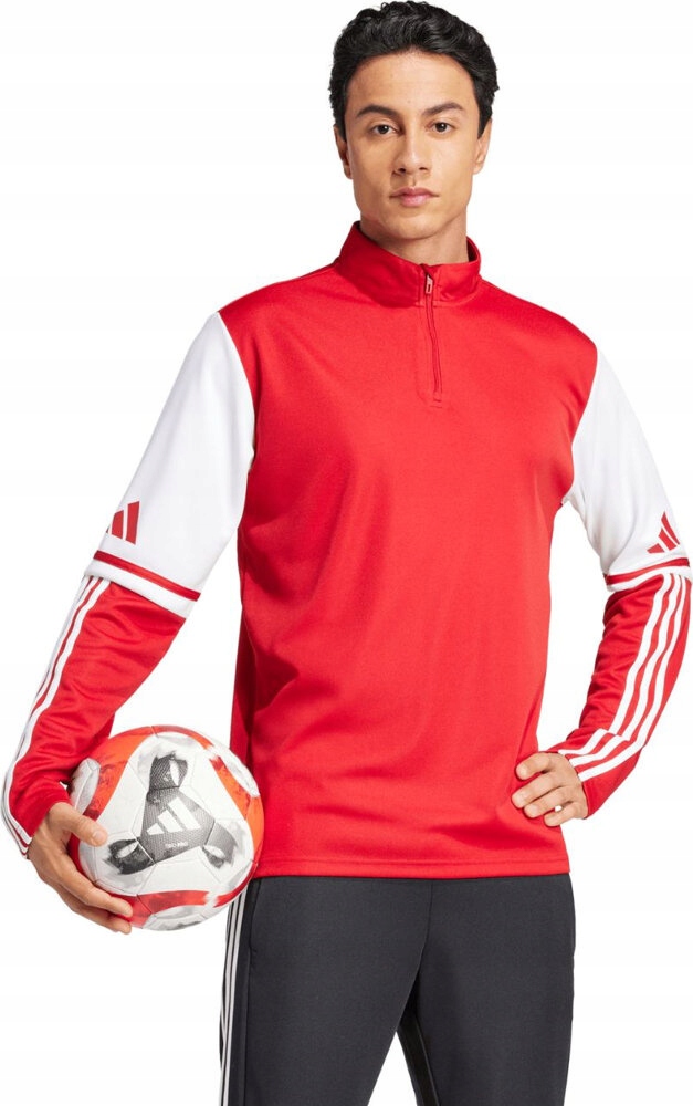 Pánská Mikina Adidas Squadra 25 Training Top Červeno-bílá JD2984 vel. L