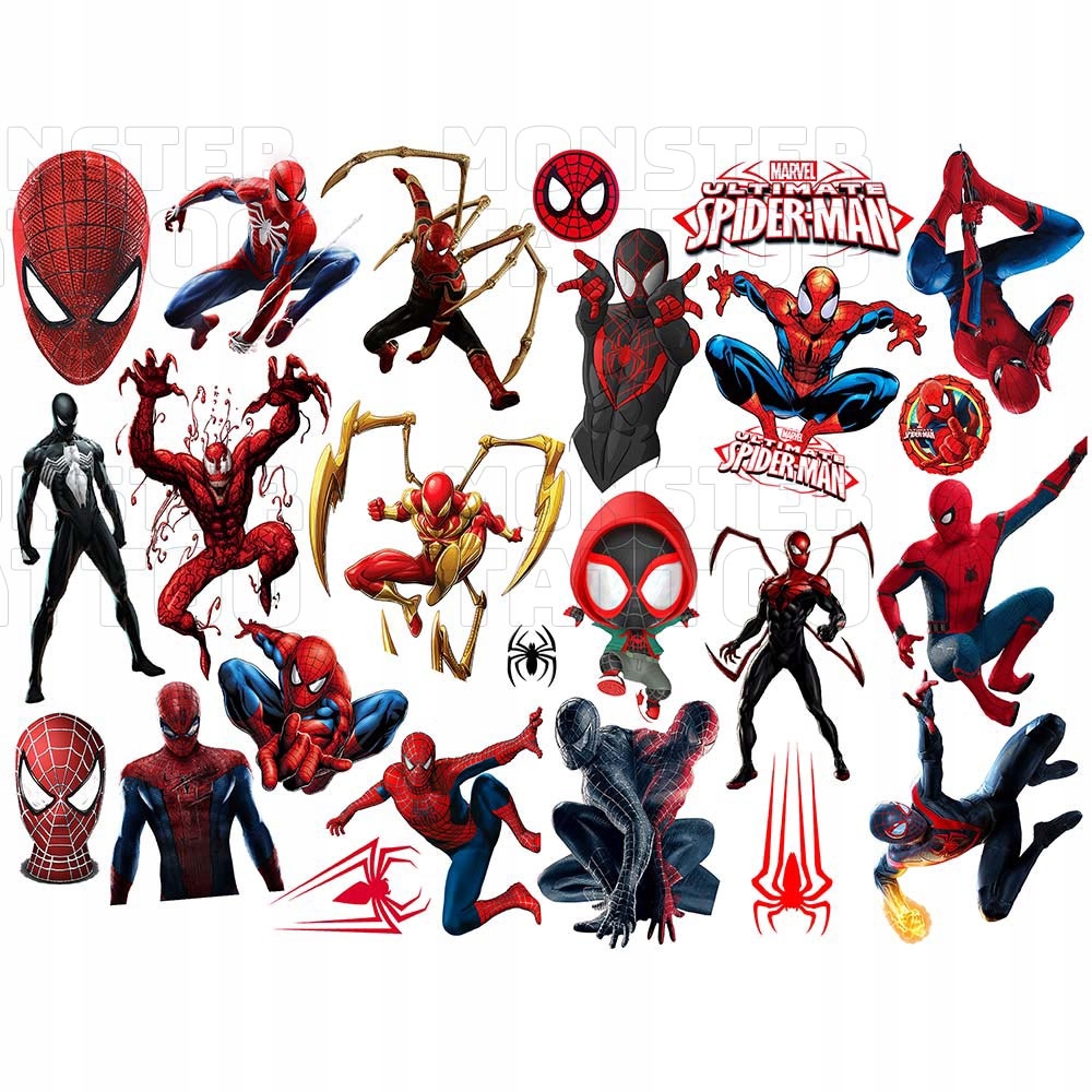 TATUAŻE TYMCZASOWE TYMCZASOWE DLA DZIECI DZIECIĘCE SPIDERMAN WZORY ORYGINAL Rodzaj gadżetu filmowy gamingowy