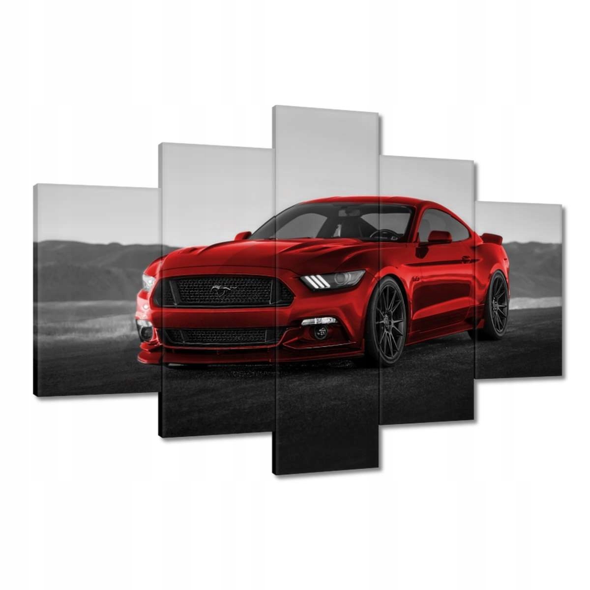 Obrazy 120x80 Červený Ford Mustang Usa
