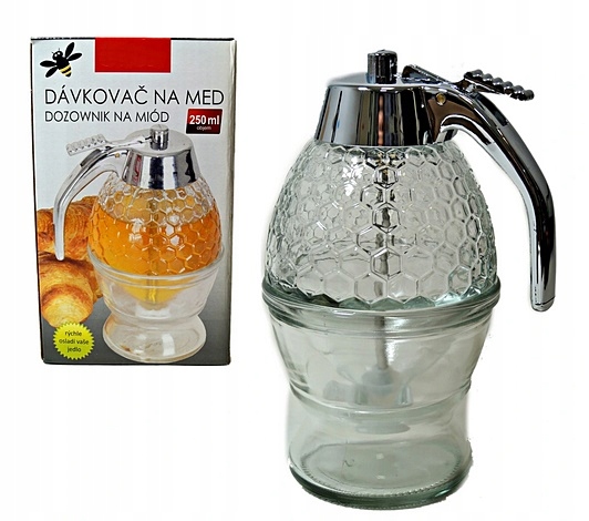 

Dozownik Dzbanek Pojemnik Do Miodu Syropu 250ML