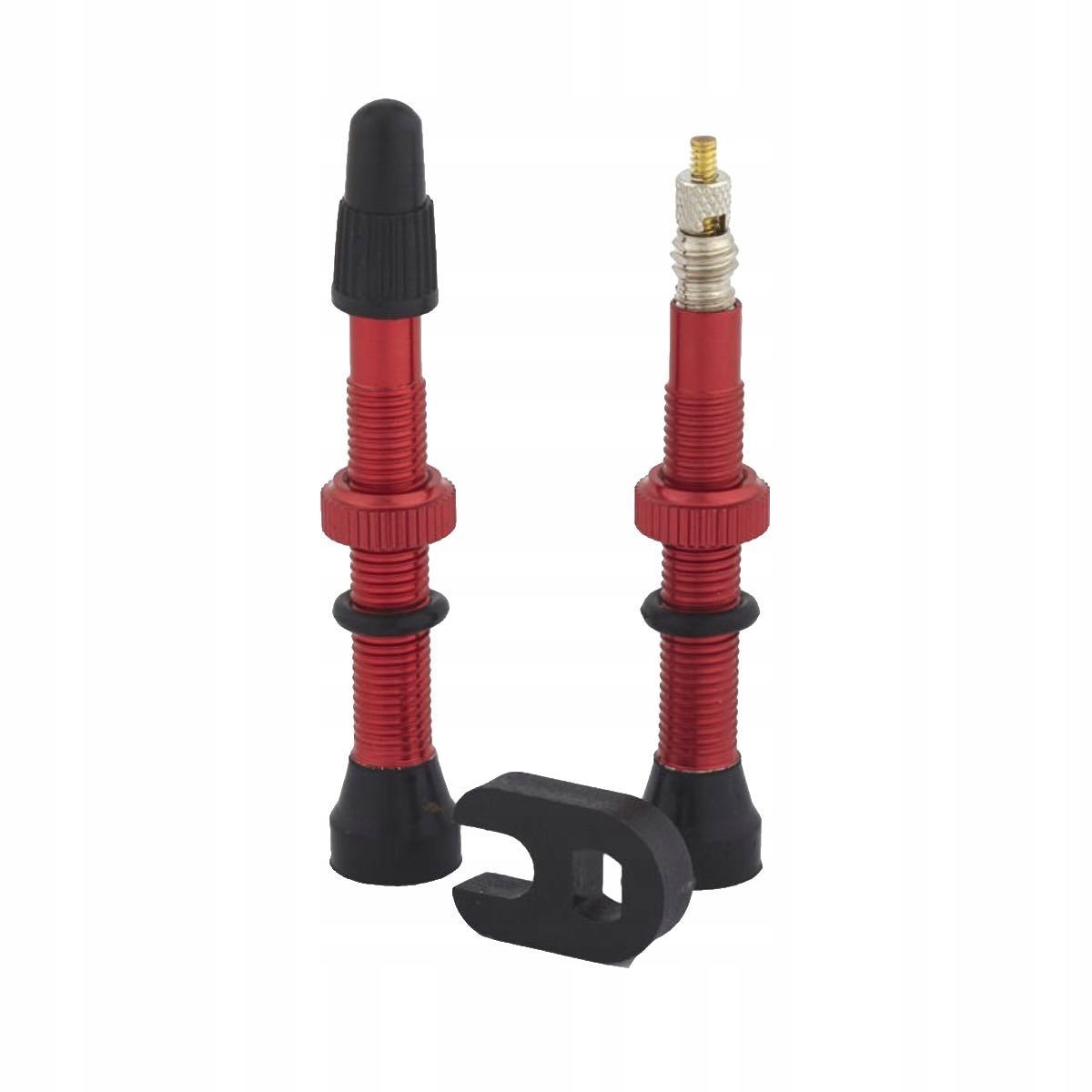 Zawory do systemu bezdętkowego Tubeless Ust Trezado 34mm 2 szt. czerwone