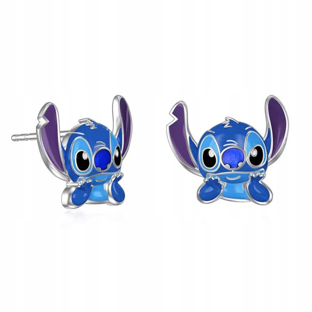 KOLCZYKI WKRĘTKI STICH BIŻUTERIA DLA DZIEWCZYNKI