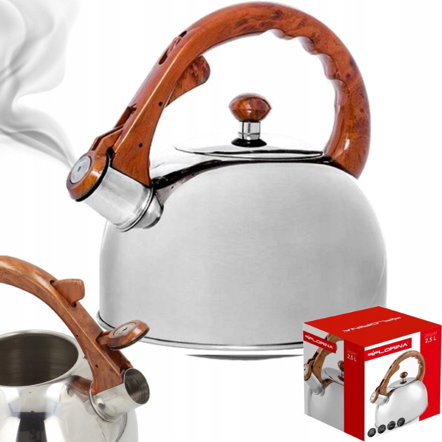 

Czajnik Florina Jasper Gaz Indukcja 2,5L Drewno