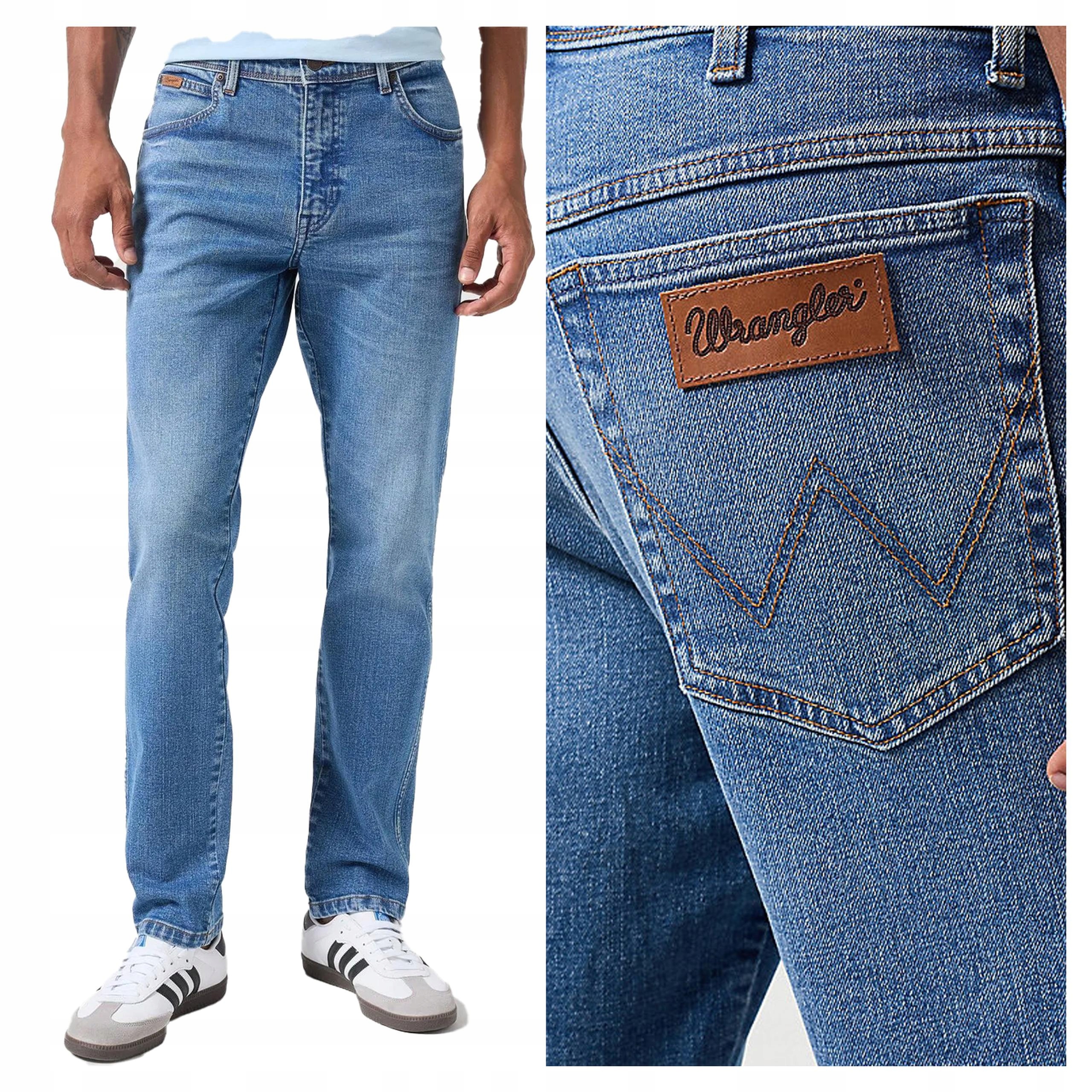 Wrangler Texas Slim W30 L32 Pánské džínové kalhoty džíny Přiléhavé