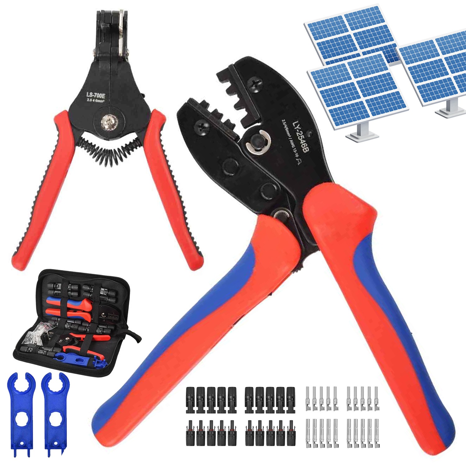 Svorka Pro Kabely Pvc 4-6 MM² S 10 Konektory MC4 A Taškou