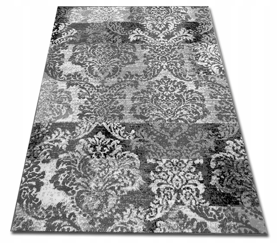 

Dywan 300x400 Ornament Loft 3x4 4x3 Szary Tkany