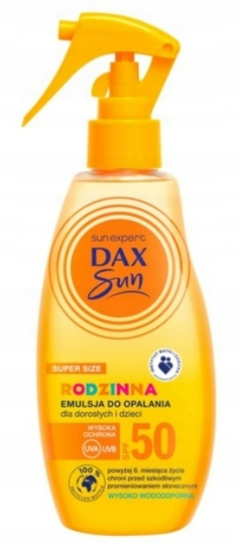 Emulsja do opalania DAX Sun Rodzinna 50 SPF 200 ml