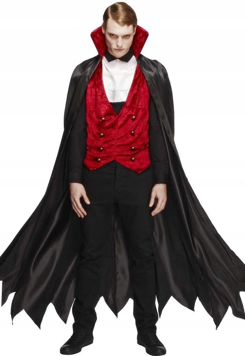 Kostým Upíra Převlek Drákuly Halloween M