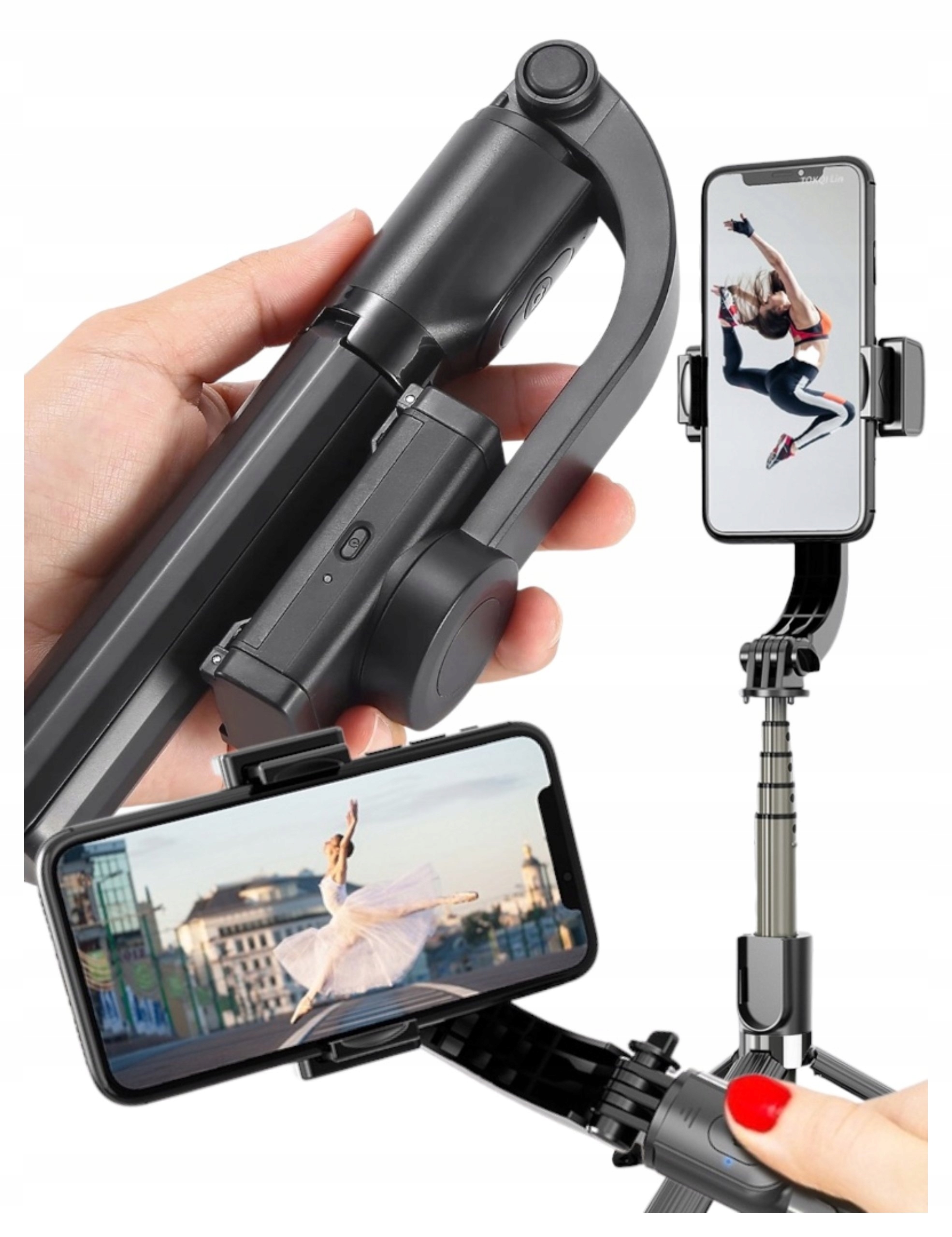 GIMBAL NA TELEFON STABILIZATOR TELESKOPOWY KIJ DO SAMSUNG / IPHONE