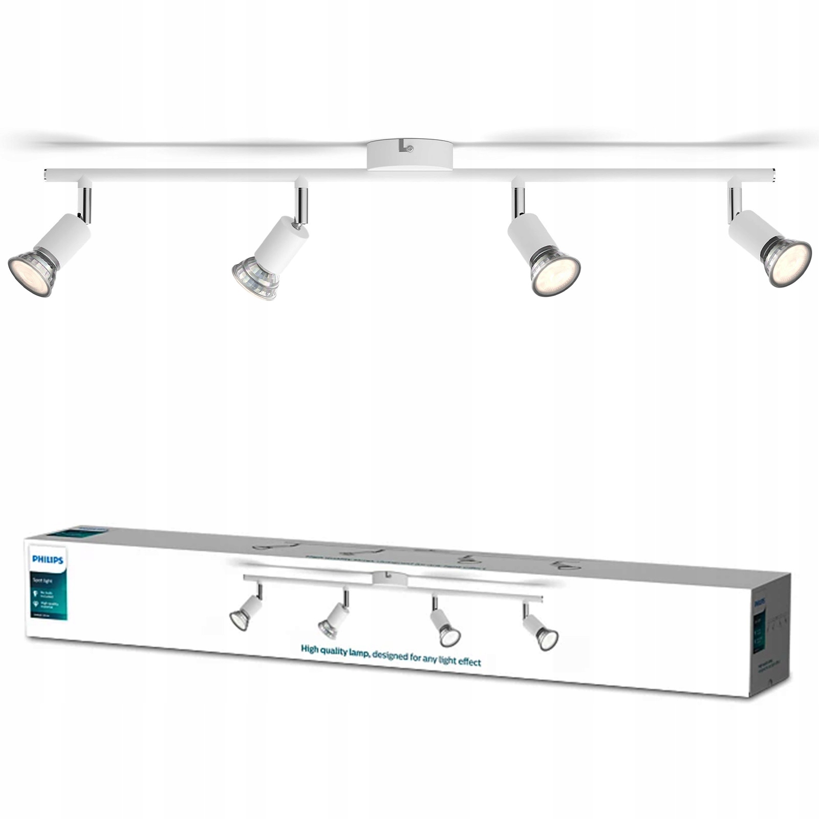 Stropní Svítidlo Nástěnné svítidlo Reflektor 4x GU10 Bílá Limbali Philips