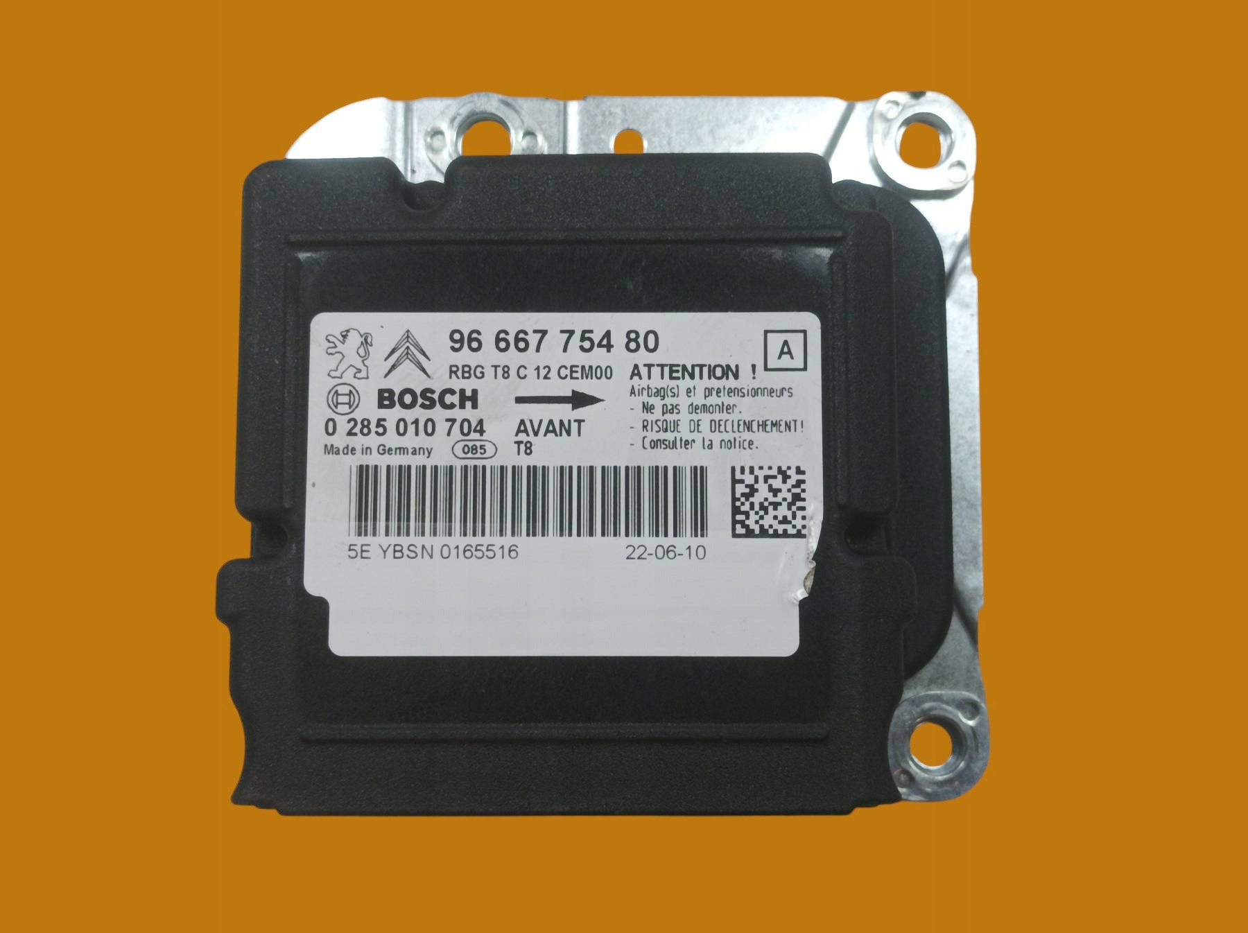 SENSOR airbag 9666775480 0285010704 Peugeot 3008 e (2009-2016)