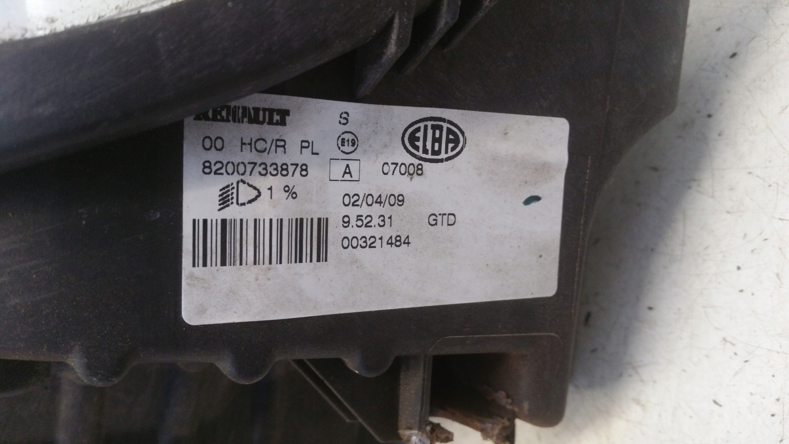 light left front 8200733878 Dacia Sandero