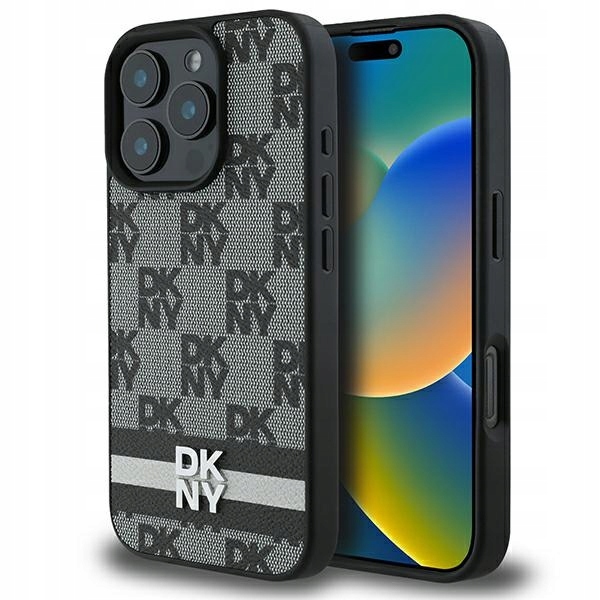 Dkny DKHCP16LPCPTSSK iPhone 16 Pro 6.3" černý/black pevné pouzdro Checkered Pat