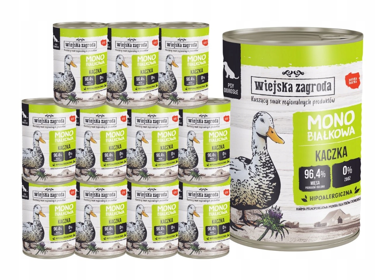 Levně Wiejska Zagroda Krmivo pro psy Monoproteinová kachna 12x400 g